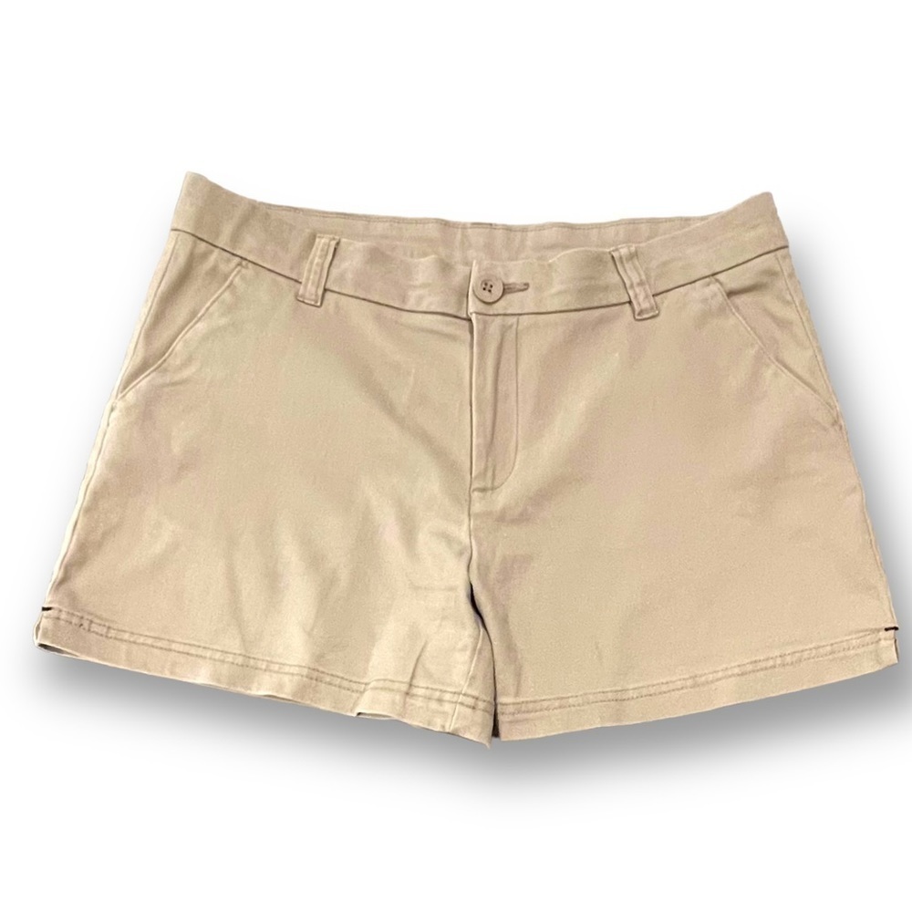 BCG Size 10 Tan Cotton-Spandex Chino Shorts